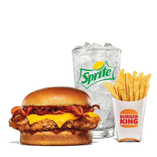 Order BBQ Bacon and Cheese BK Royal Crispy Chicken Meal food online from Burger King store, Jonesboro on bringmethat.com