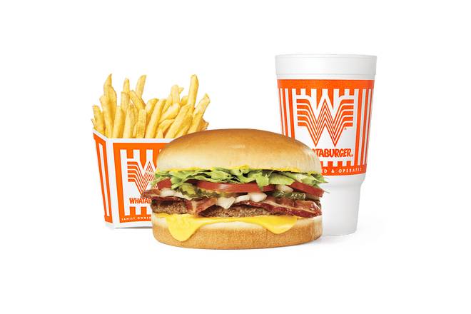 Order #5 Bacon & Cheese Whataburger® Whatameal® food online from Whataburger store, Hidalgo on bringmethat.com