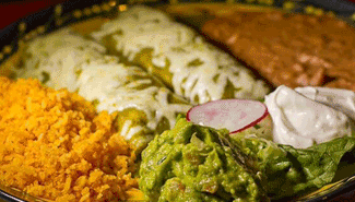 Order New - Enchiladas Suizas (Green) food online from Ricardo's Place store, San Juan Capistrano on bringmethat.com