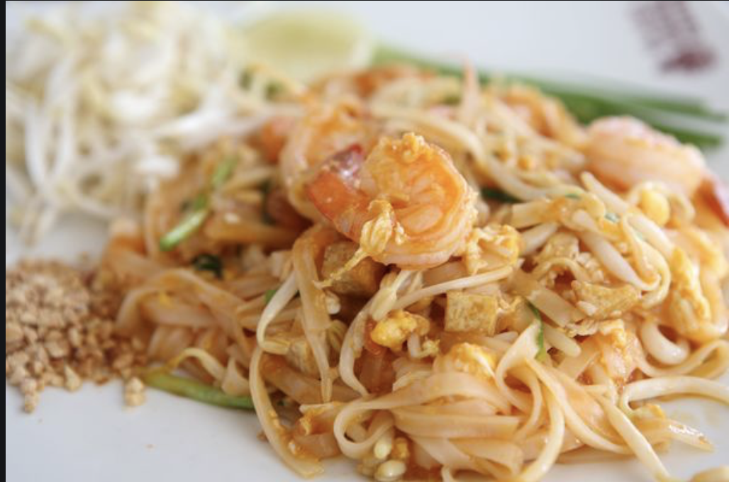 Order Shrimp Pad Thai food online from Tokyo Bay Restaurant store, Roswell on bringmethat.com