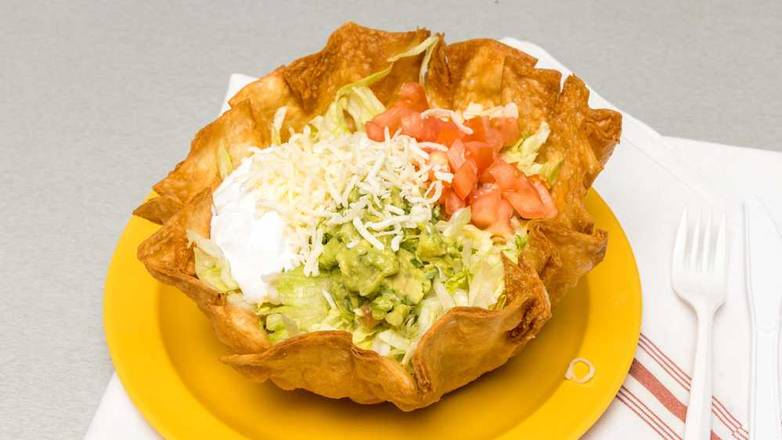 Order Taco Salad food online from Taqueria Los Comales store, Round Lake Heights on bringmethat.com