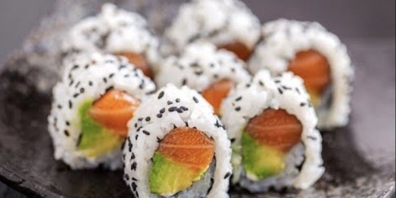 Order Salmon Avocado Roll food online from Tokyo Bay Restaurant store, Roswell on bringmethat.com