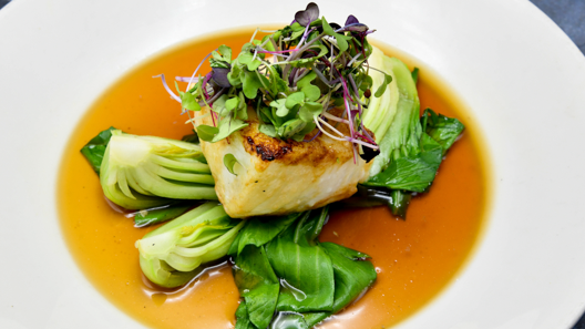 Order Miso Marinated Sea Bass food online from Morton The Steakhouse store, San Jose on bringmethat.com
