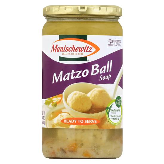 Order Manischewitz Matzo Ball Soup 24oz food online from Everyday Needs by Gopuff store, Stamford on bringmethat.com
