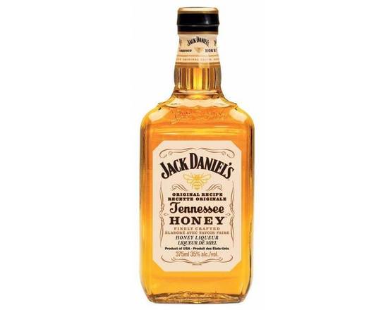 Order Jack Daniel's Honey, 375mL bottle (40% ABV) food online from Moby Liquor store, Los Angeles on bringmethat.com