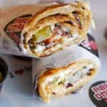 Order Chicken Shawarma Sandwich food online from Abu Omar Halal store, Katy on bringmethat.com