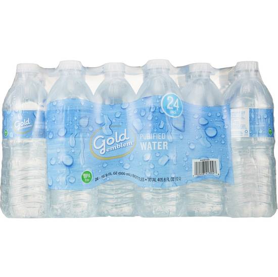 Order Gold Emblem Purified Water Bottles, 16.9 OZ, 24 CT food online from Cvs store, TRAVERSE CITY on bringmethat.com