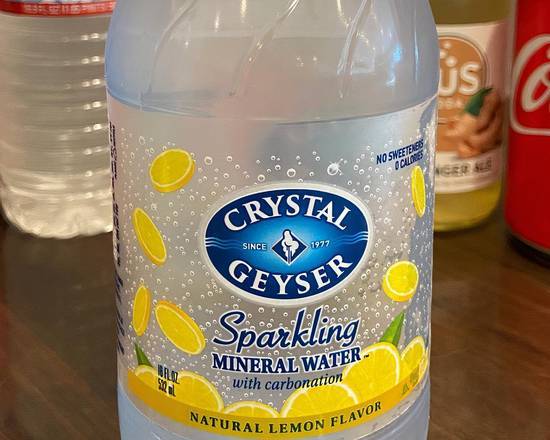 Order Crystal Geyser Sparkling Mineral Water food online from Izzy's Brooklyn Bagels store, Palo Alto on bringmethat.com
