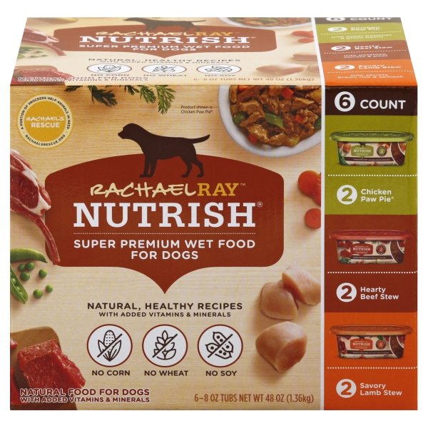 Order Rachael Ray Nutrish Natural Wet Dog Food Variety Pack, 8 oz - 6 ct food online from Rite Aid store, ELMIRA on bringmethat.com