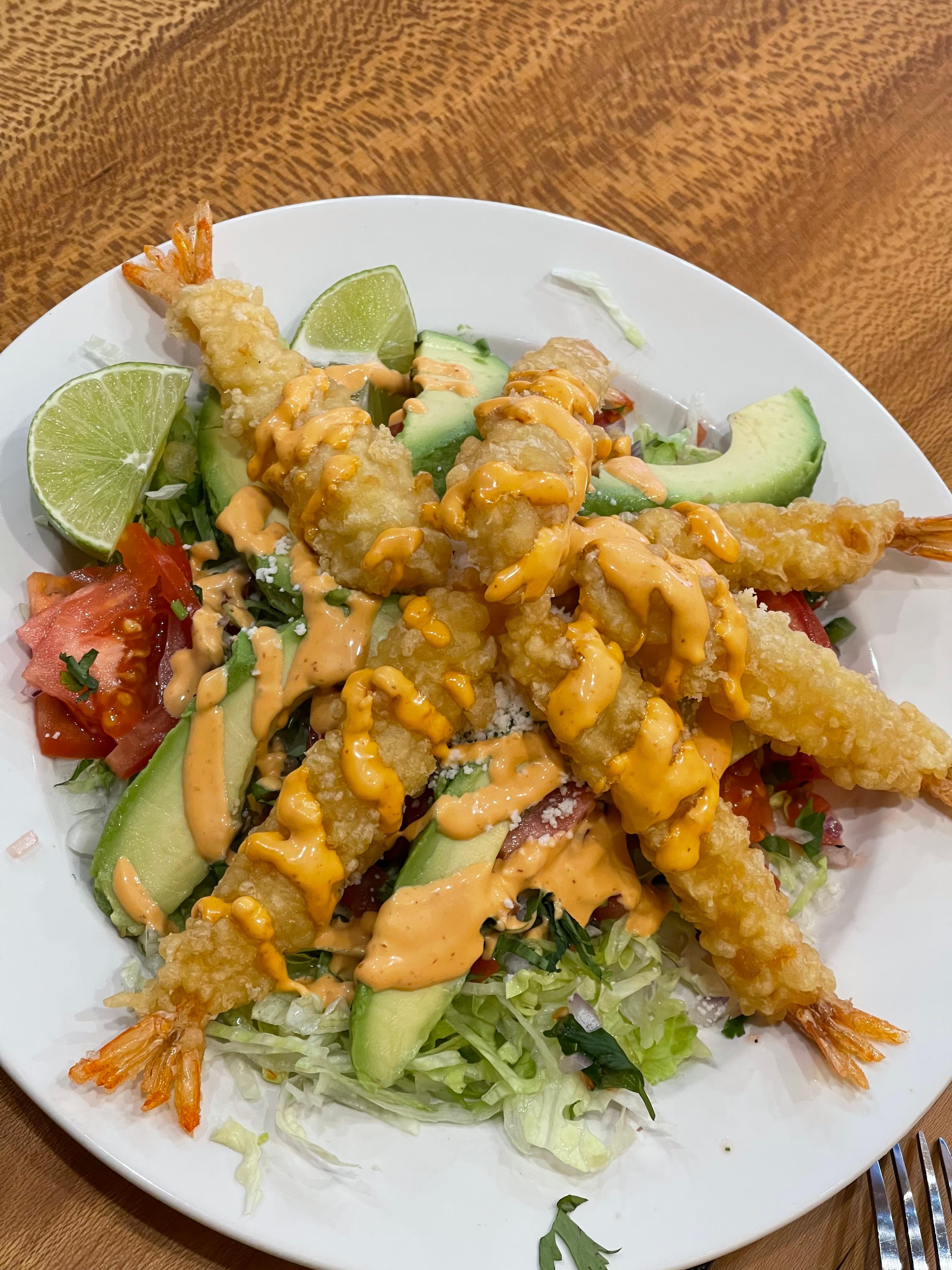 Order Tempura Shrimp Salad food online from Canela store, Cherry Hill on bringmethat.com