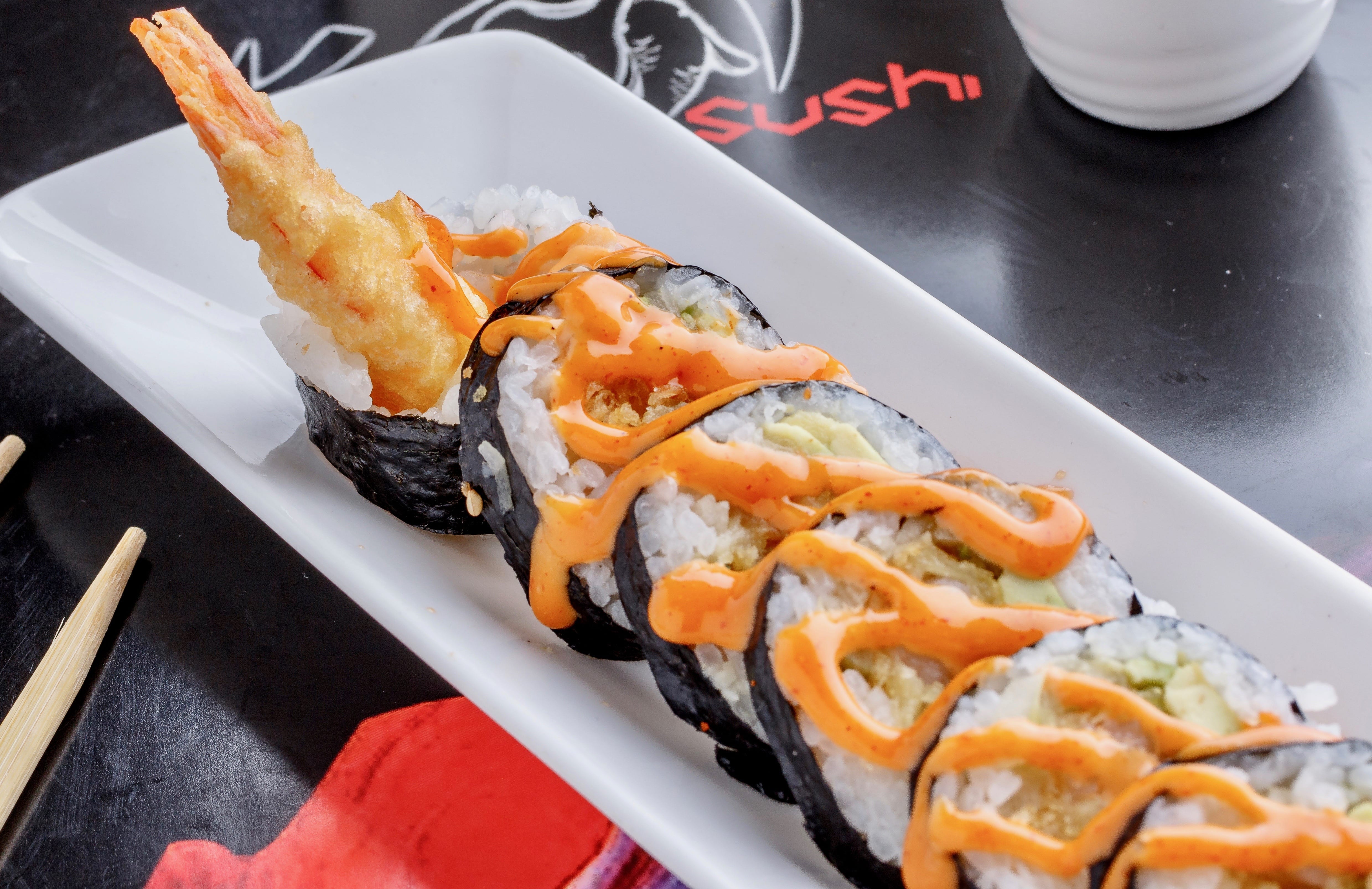 Order Shrimp Tempura Roll food online from Koi Japanese Sushi Bar & Lounge store, Beaumont on bringmethat.com