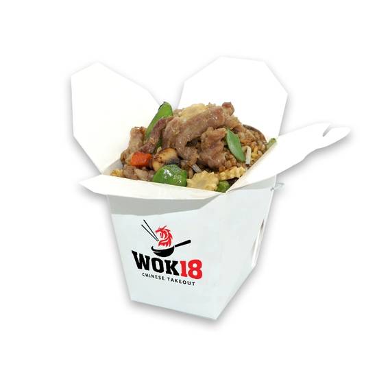 Order Beef fried rice food online from Wok 18 store, Teaneck on bringmethat.com