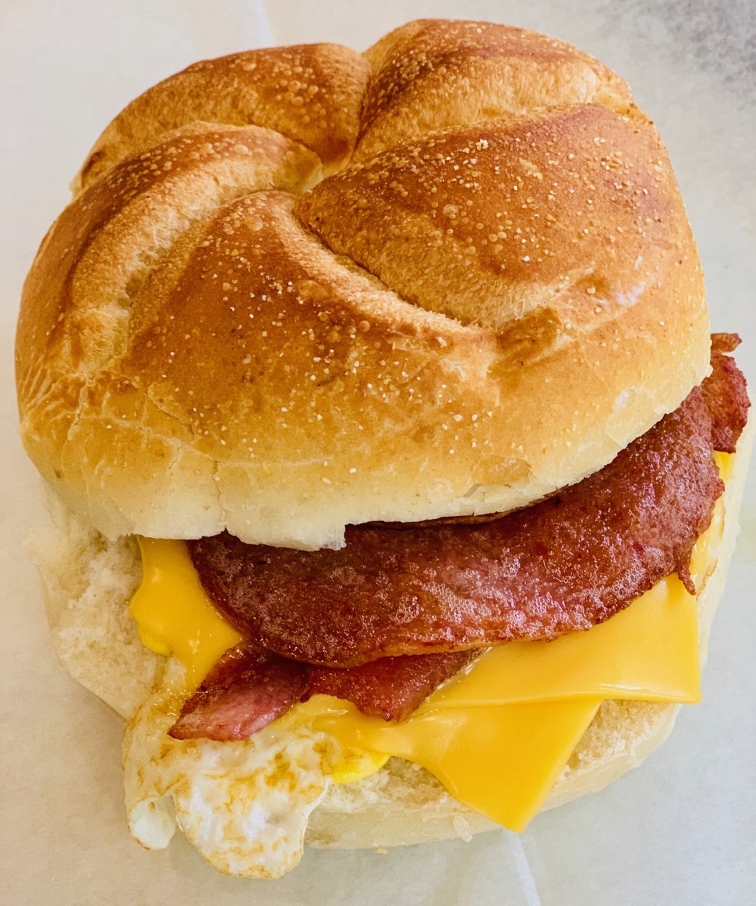 Order Taylor Ham, Egg & Cheese Breakfast Sandwich food online from Bob Bagels store, Lyndhurst on bringmethat.com