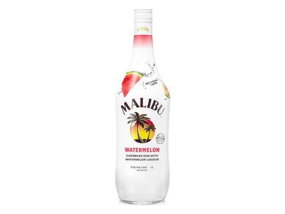 Order Malibu Watermelon Rum - 1L Bottle food online from Josh Wines & Liquors Inc store, New York on bringmethat.com
