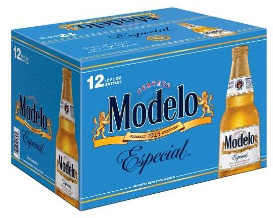 Order  Modelo Especial 12 Pack 12 oz Bottles  food online from Maple Mart store, Los Angeles on bringmethat.com