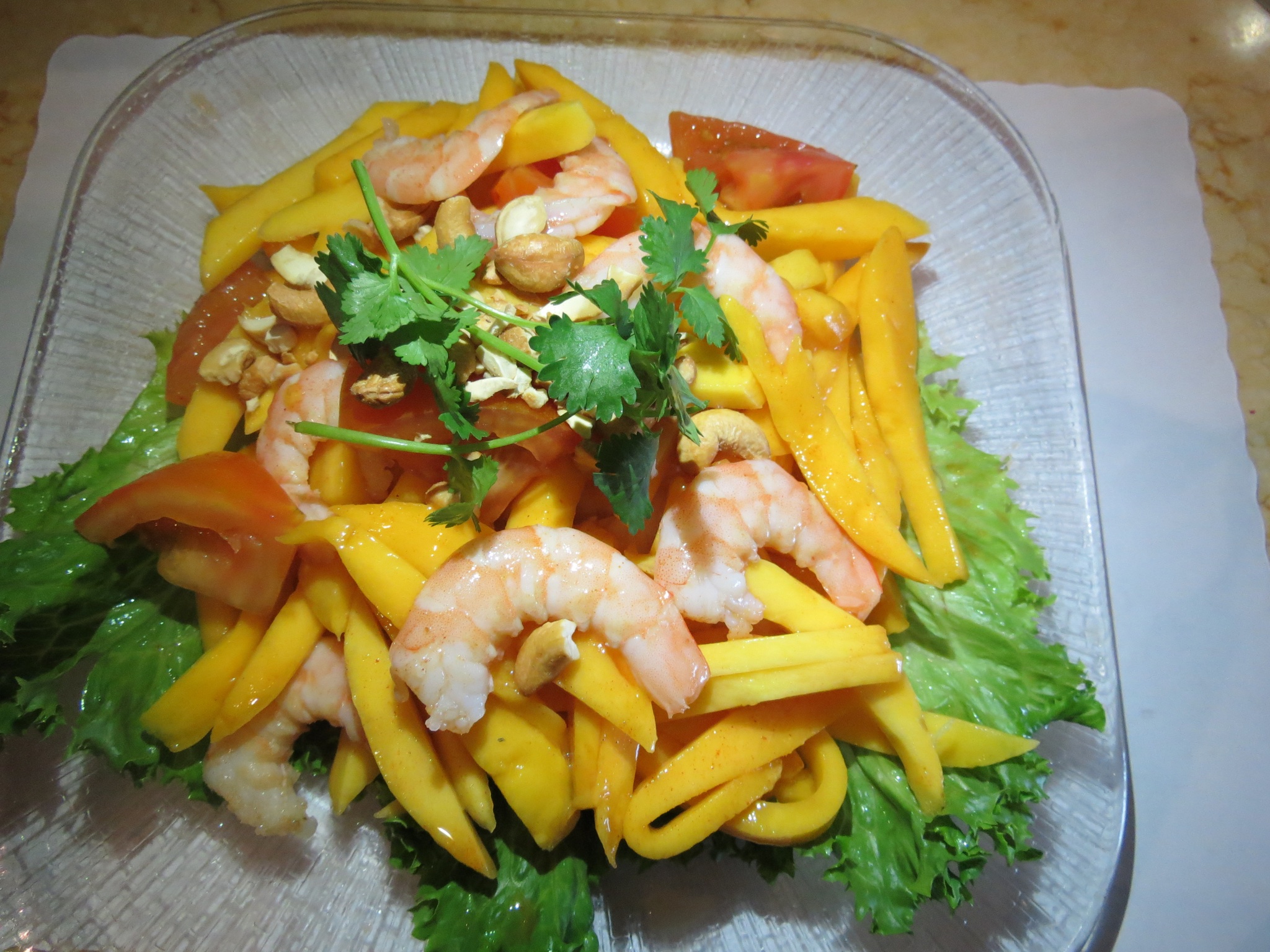 Order Shrimp Mango Salad food online from Lucky Kitchen store, Eastvale on bringmethat.com