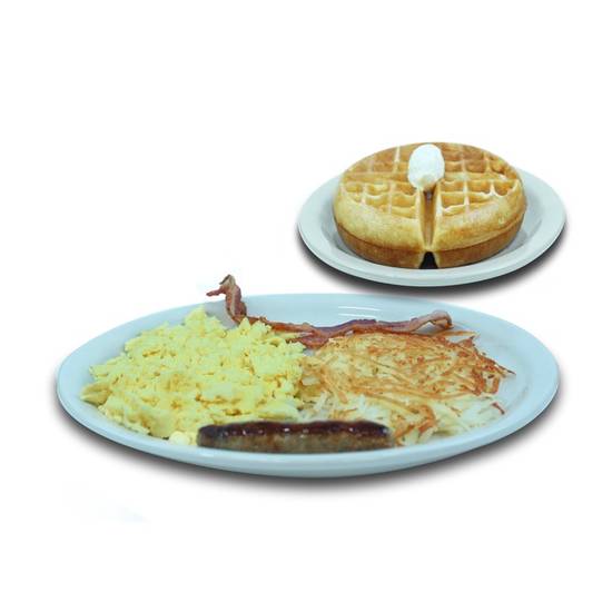 Order Waffle Combo food online from We Pancakes store, Midwest City on bringmethat.com