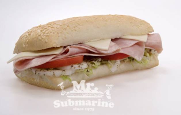 Order Ham Sub (96% Fat Free) food online from Mr Submarine store, Bellwood on bringmethat.com