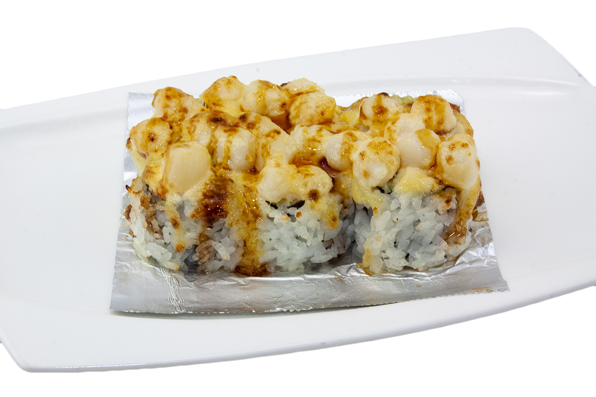 Order Bay Scallop Roll food online from Ginza Japanese Restaurant store, Oakland on bringmethat.com