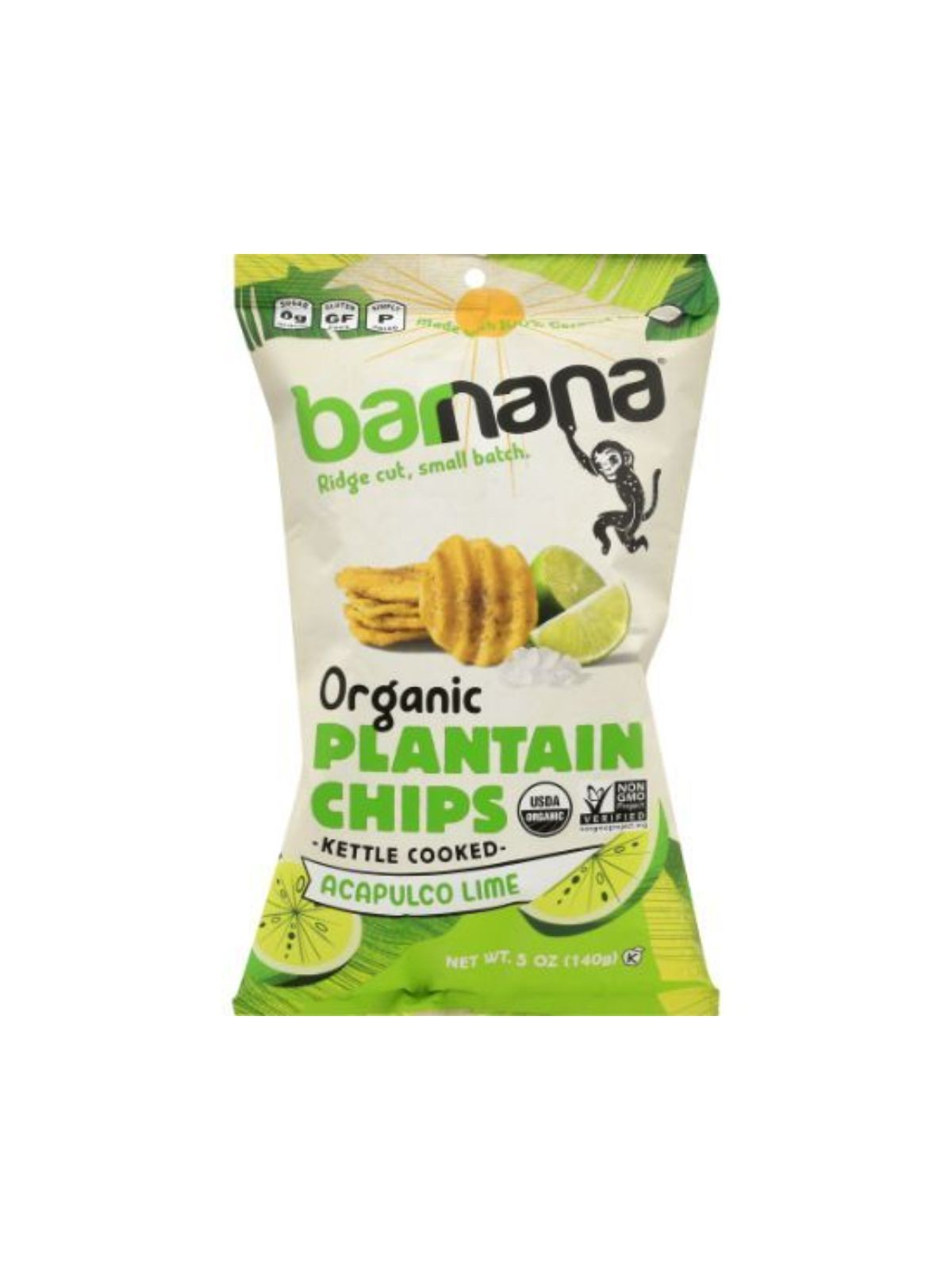 Order Barnana Acapulco Lime Plantain Chips (5 oz) food online from Stock-Up Mart store, Marietta on bringmethat.com