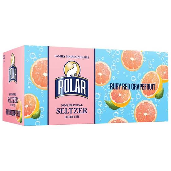 Order Polar Seltzer Ruby Red Grapefruit Sparkling Water, 8pk/12 fl oz cans food online from Cvs store, FAIR OAKS on bringmethat.com