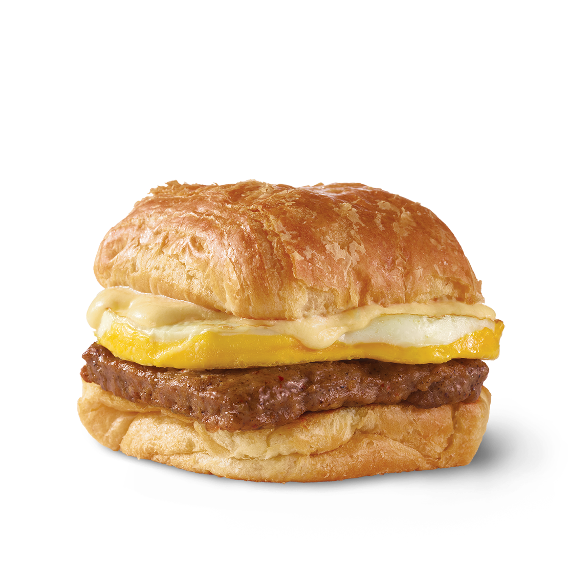 Order Sausage, Egg & Swiss Croissant  food online from Wendy store, Corona on bringmethat.com
