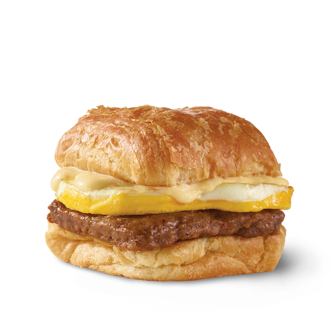 Order Sausage, Egg & Swiss Croissant  food online from Wendy store, Fairbanks on bringmethat.com