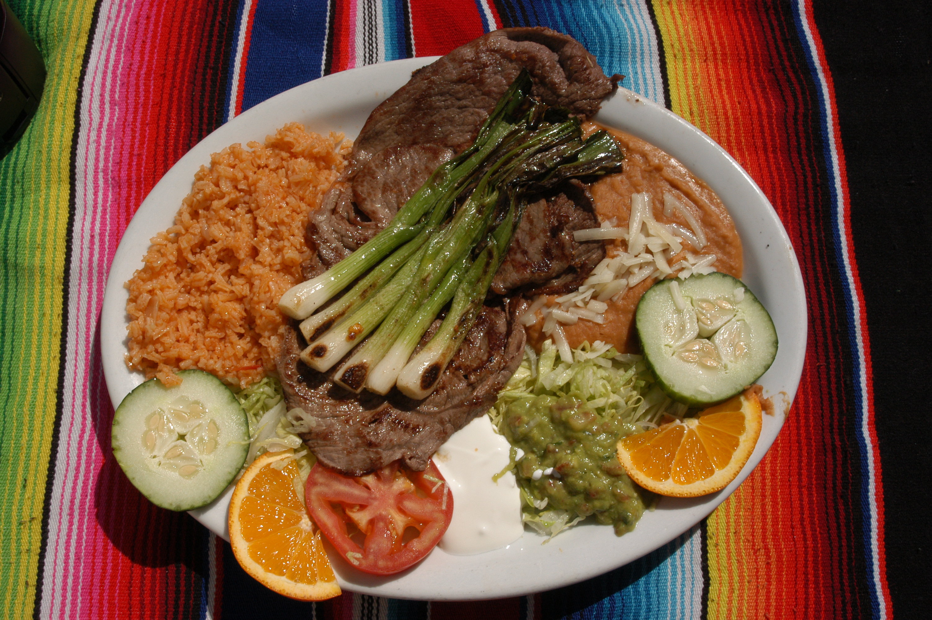 Order Mexican Dinner Plate food online from Taqueria Los Gallos Express store, Pleasant Hill on bringmethat.com