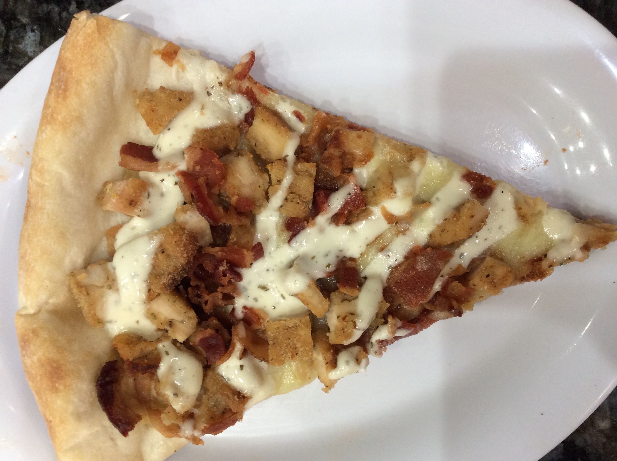 Order Chicken Bacon Ranch Pizza Slice food online from Susano's pizzeria store, Ridgewood on bringmethat.com