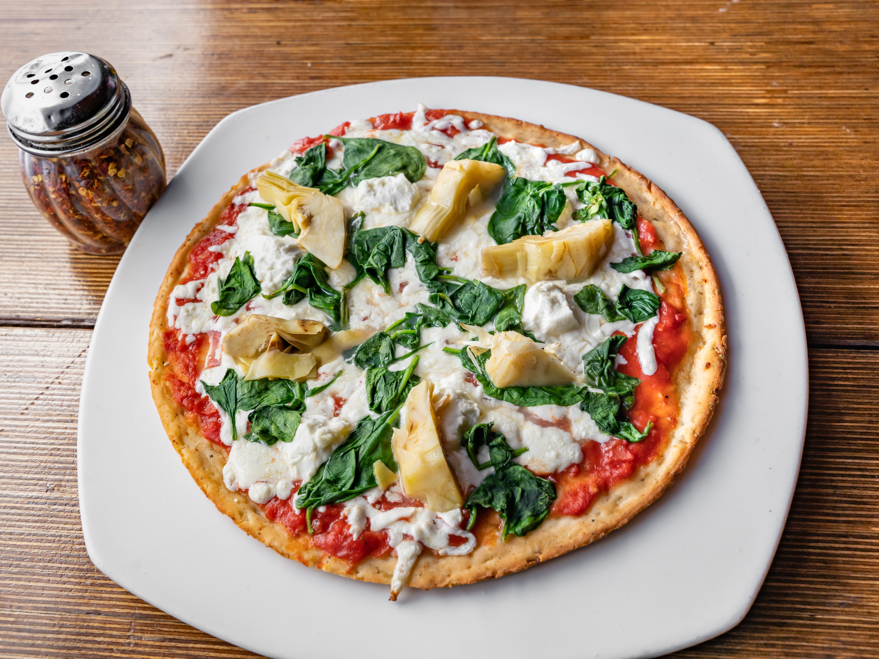 Order Spinach Artichoke Pizza food online from Wild store, New York on bringmethat.com