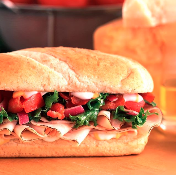 Order Ham Club Sandwich food online from Round Table Pizza store, San Francisco on bringmethat.com