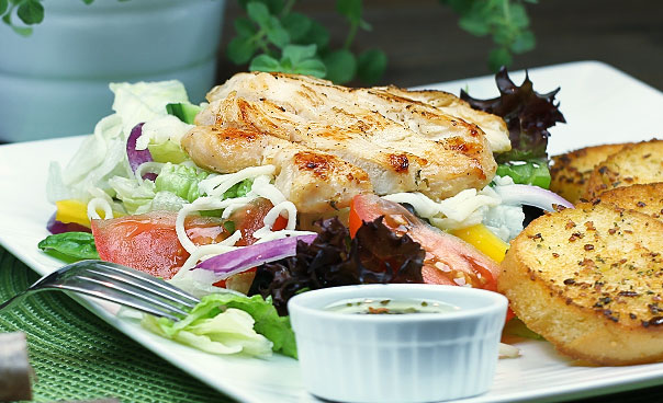 Order Grilled Chicken Salad food online from Sicily Pizza & Pasta - Stafford store, Stafford on bringmethat.com