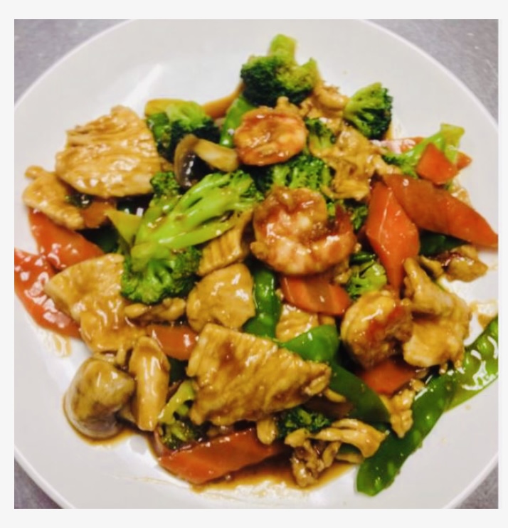 Order SP7. Chicken and Shrimp Combination food online from Tea House store, Charlottesville on bringmethat.com