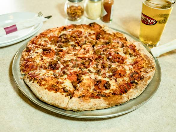 Order Five Meat Pizza food online from Paulo Pizza store, Bismarck on bringmethat.com