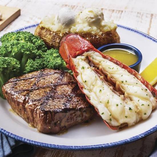 Order Surf & Turf Maine Lobster Tail & 7 oz. Sirloin** food online from Red Lobster store, Richmond on bringmethat.com