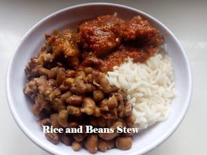 Order White Rice With Stew food online from Loves Kitchen store, Roswell on bringmethat.com