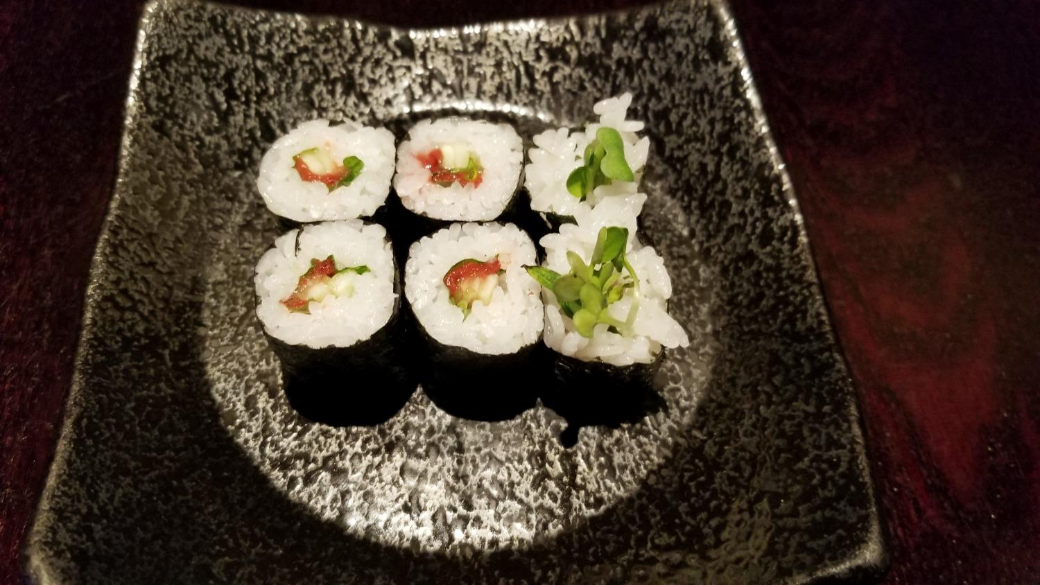 Order Plum Cut Roll/ Maki food online from Tokyo Sushi store, Santa Clarita on bringmethat.com