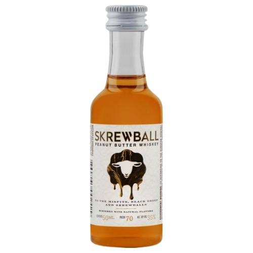 Order Skrewball Peanut Butter Whiskey - 50 ml/Single food online from Bottle Shop & Spirits store, Los Alamitos on bringmethat.com