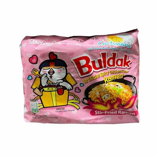 Order Buldak - Stir-Fried Ramen - Carbonara food online from IV Deli Mart store, Goleta on bringmethat.com