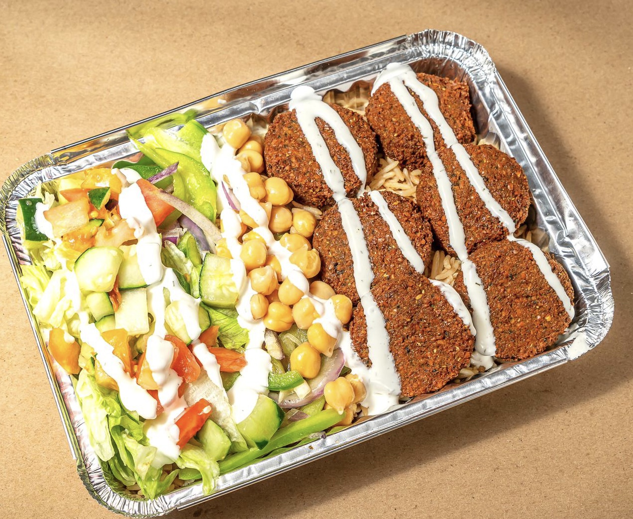 Order Falafel over Rice food online from Shahs Halal store, Albany on bringmethat.com
