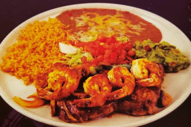 Order Cantina Steak with Shrimp food online from Ixtapa Grill Family Mexican Restaurant store, Hamden on bringmethat.com
