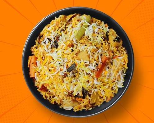 Order Aromatic Veggie Biryani  food online from Mad Over Curry store, Youngstown on bringmethat.com