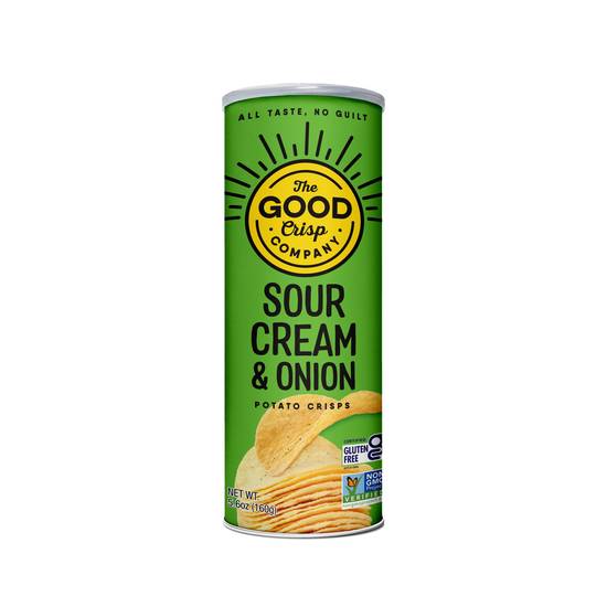Order The Good Crisp Company Sour Cream & Onion Gluten Free Potato Chips, 5.6 OZ food online from CVS store, ORO VALLEY on bringmethat.com