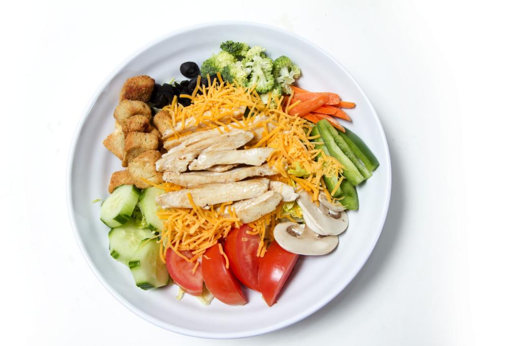 Order Grilled Chicken Salad food online from Country Burger House store, Mesquite on bringmethat.com