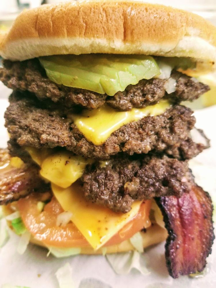 Order Double Meat Cheeseburger food online from Gilmore Burger store, Houston on bringmethat.com