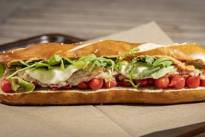 Order The Melty Milano Sandwich food online from Hannah's Bretzel store, Chicago on bringmethat.com