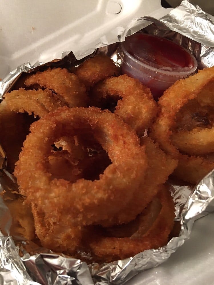 Order Onion Rings - Appetizer food online from Big Apple Pizza store, Virginia Beach on bringmethat.com
