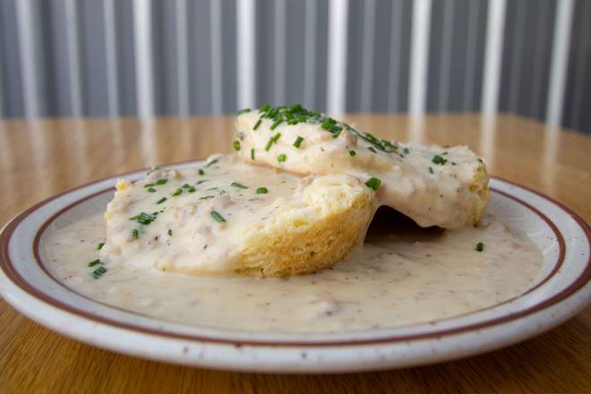 Order Biscuits + Gravy food online from Atomic Provisions store, Kansas City on bringmethat.com