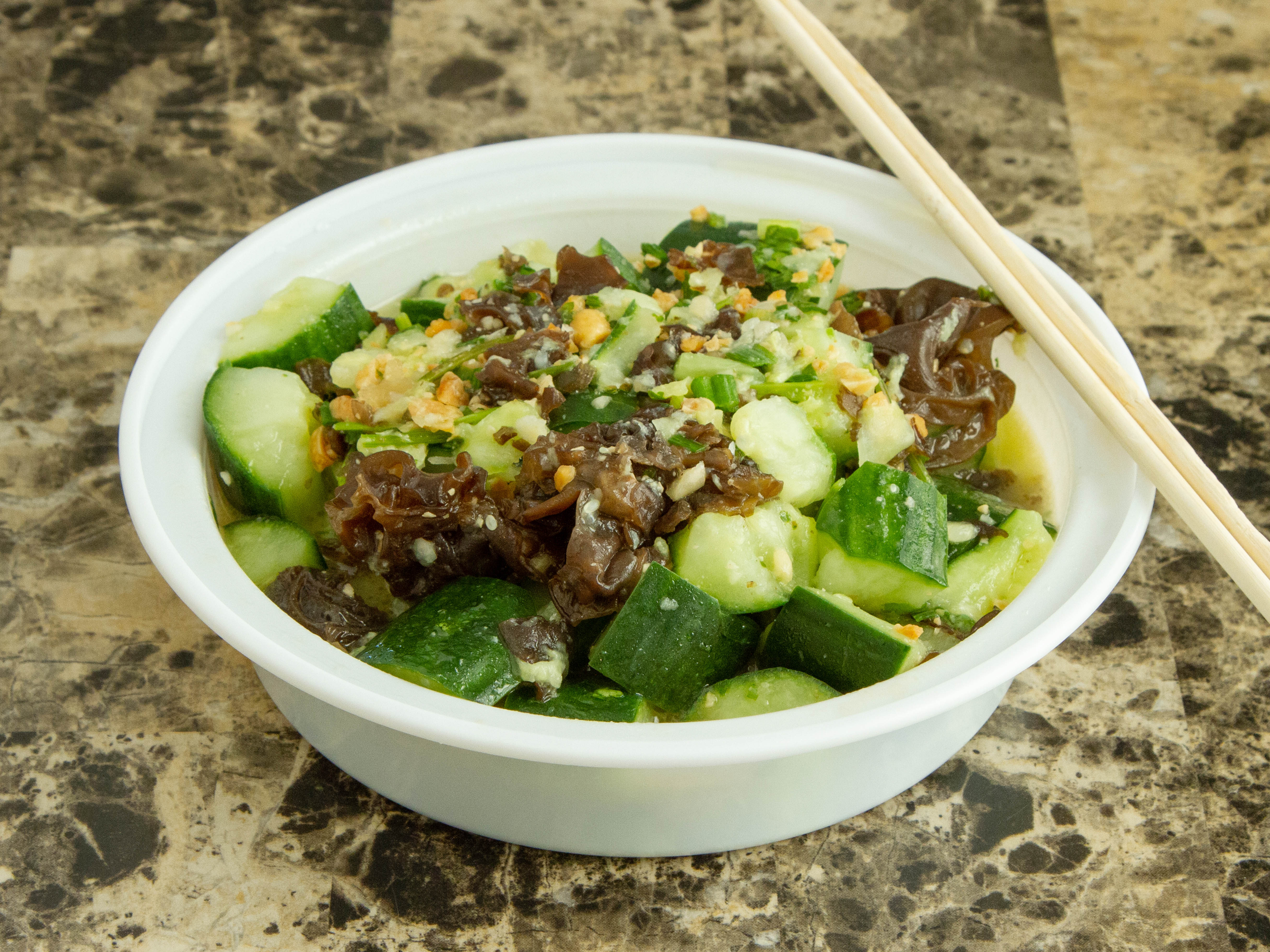 Order D10. Cucumber and Fungus in Vinegar Sauce黄瓜木耳 food online from Xian Rougamo #3 store, Belmont on bringmethat.com