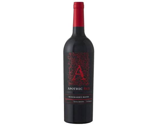 Order Apothic Red, 750mL wine (13.5% ABV) food online from House Of Wine store, New Rochelle on bringmethat.com